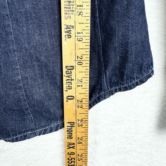 G-Star Raw Hunter 5620 Straight Shirt Lightweight Dark Denim Button Down Size S - Picture 14 of 15